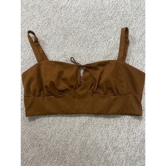 Remi x Revolve corset bustier women’s size XL brown - Picture 2 of 6